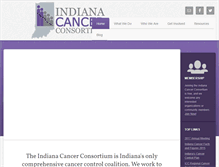 Tablet Screenshot of indianacancer.org